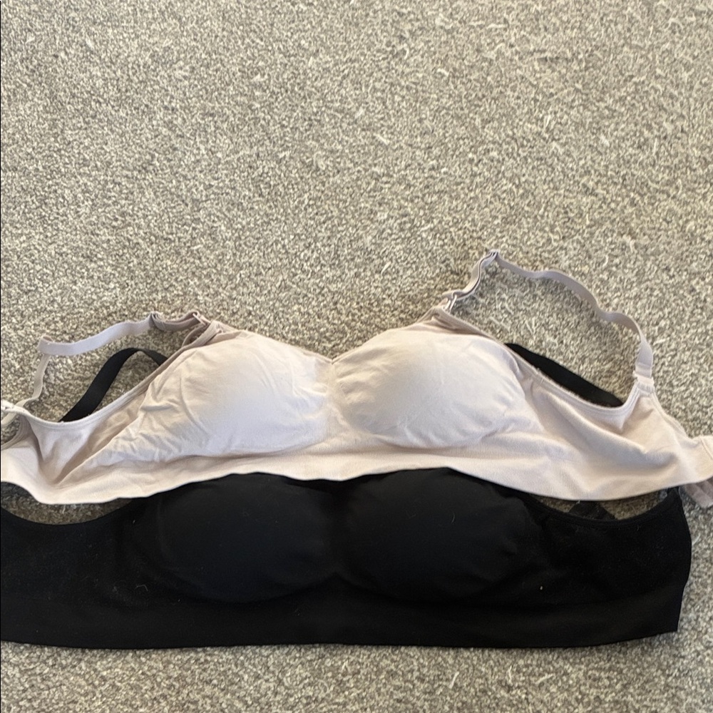 Maternity Bras Black and Cream Bras